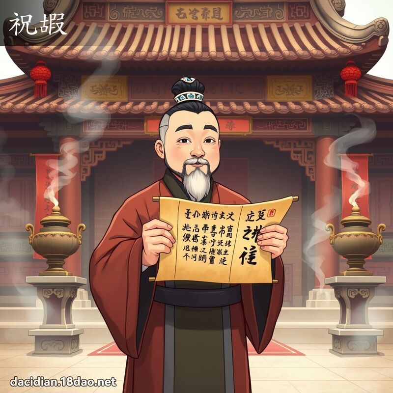 祝嘏 - 國語大辭典配圖