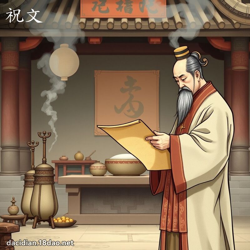 祝文 - 國語大辭典配圖