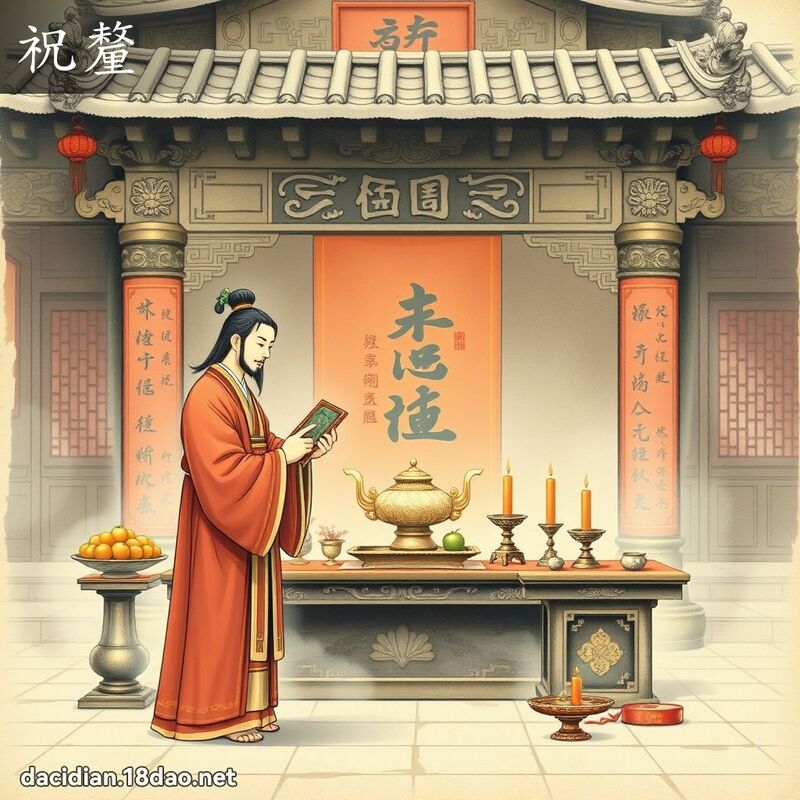 祝釐 - 國語大辭典配圖