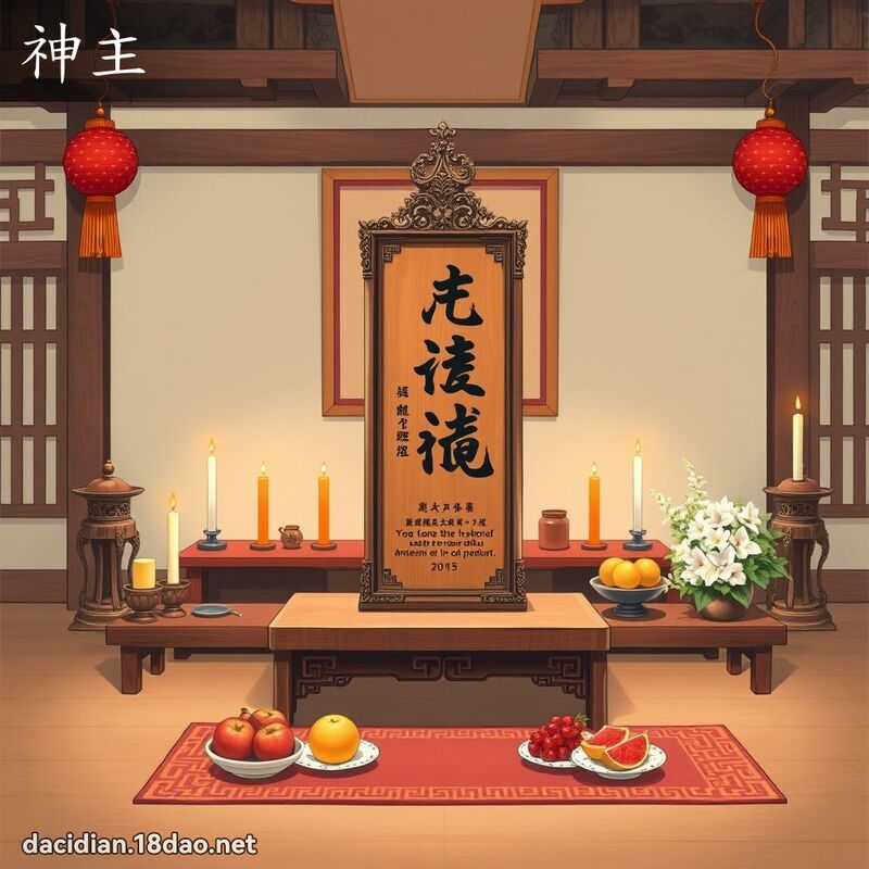 神主 - 國語大辭典配圖