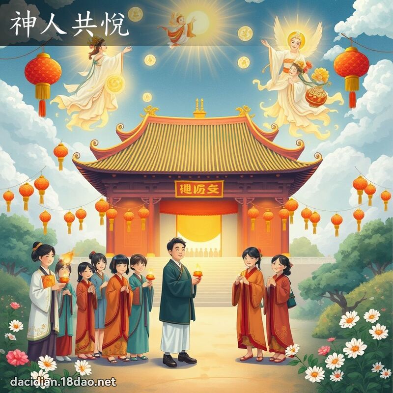 神人共悅 - 國語大辭典配圖