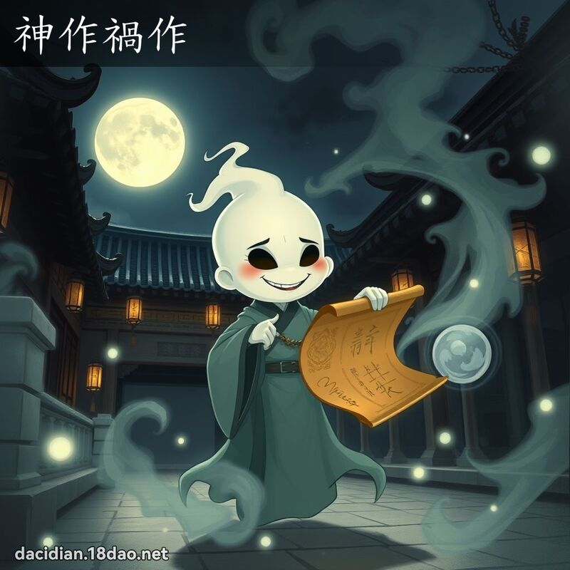 神作祸作 - 国语大辞典配图