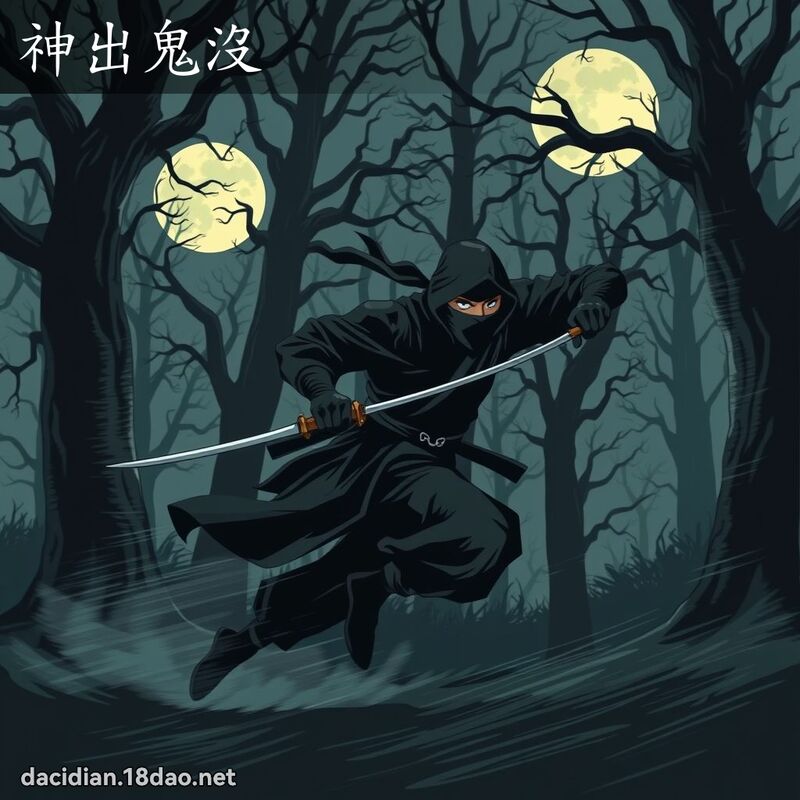 神出鬼没 - 国语大辞典配图