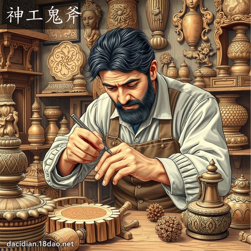 神工鬼斧 - 國語大辭典配圖