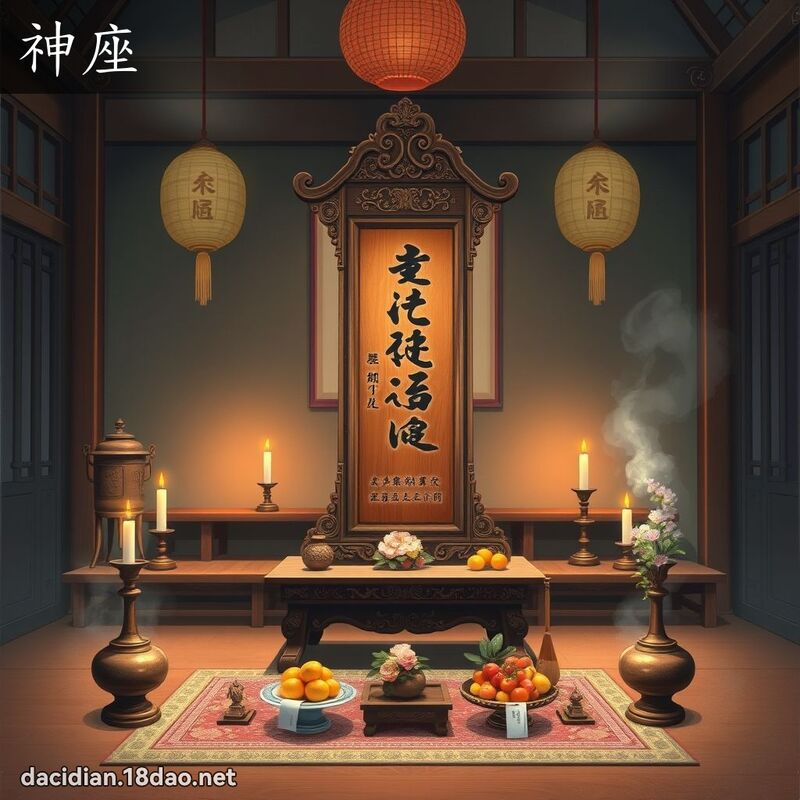 神座 - 國語大辭典配圖