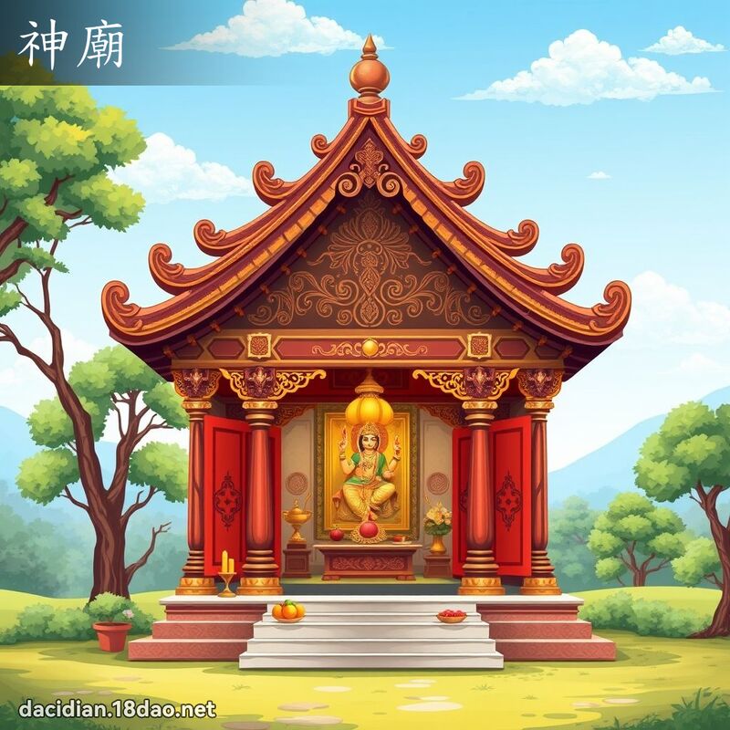 神庙 - 国语大辞典配图