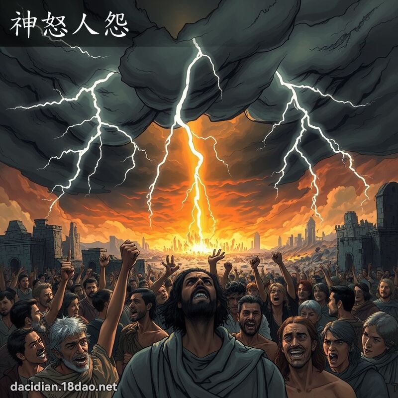 神怒人怨 - 國語大辭典配圖
