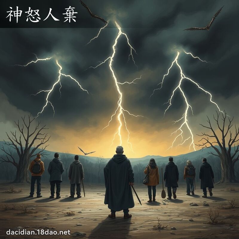 神怒人弃 - 国语大辞典配图