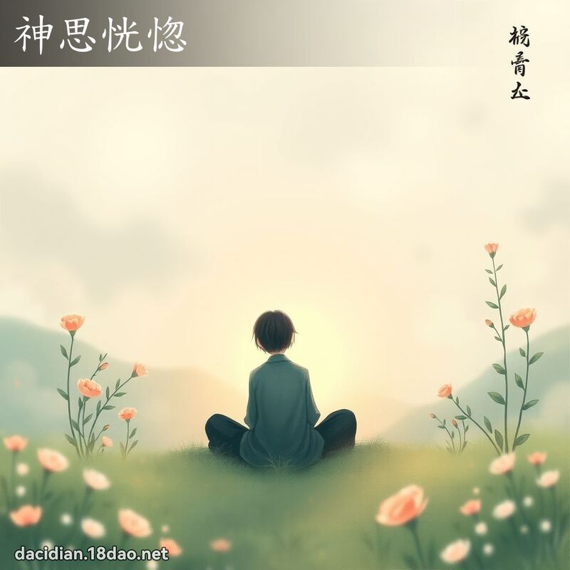 神思恍惚 - 國語大辭典配圖
