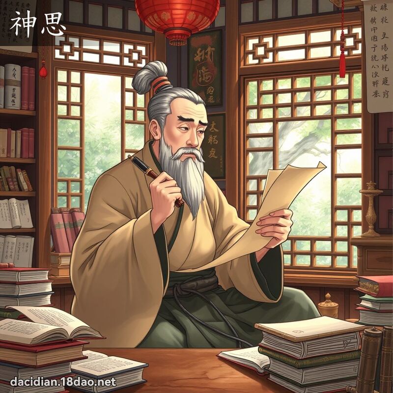 神思 - 国语大辞典配图