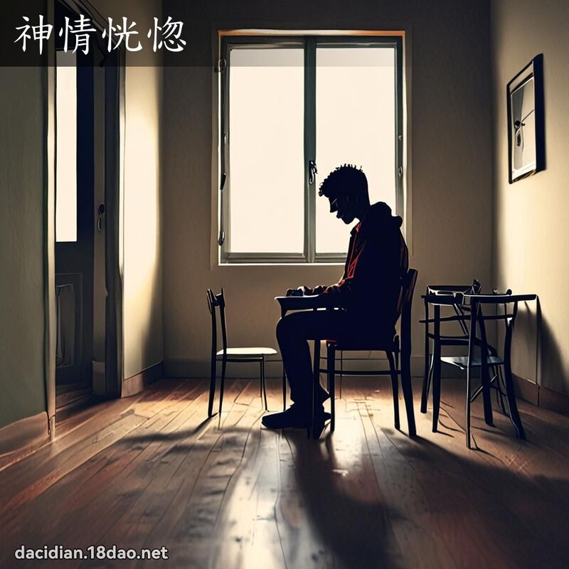 神情恍惚 - 國語大辭典配圖