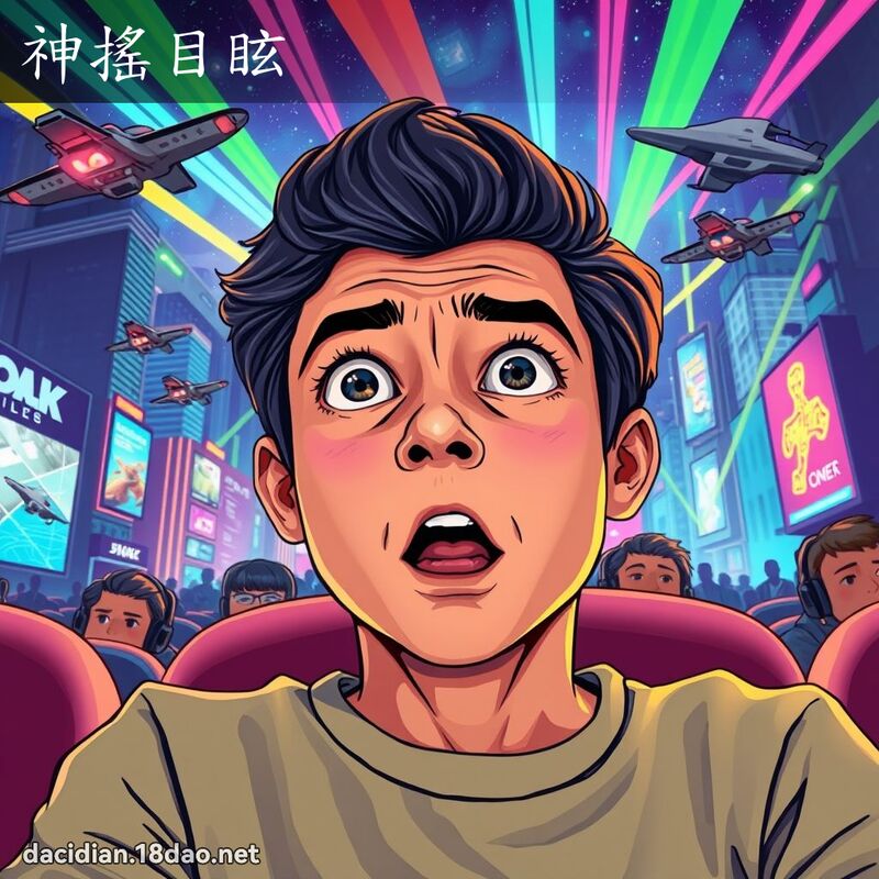 神搖目眩 - 國語大辭典配圖