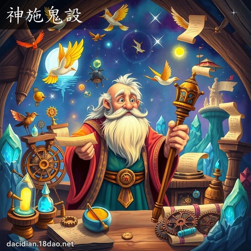神施鬼設 - 國語大辭典配圖