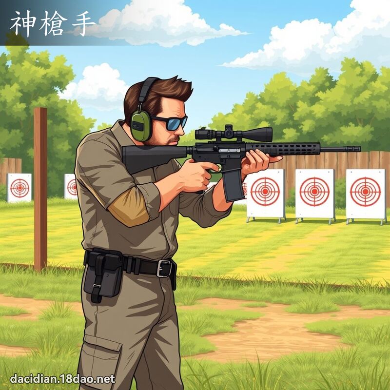 神槍手 - 國語大辭典配圖