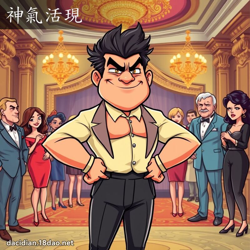 神氣活現 - 國語大辭典配圖