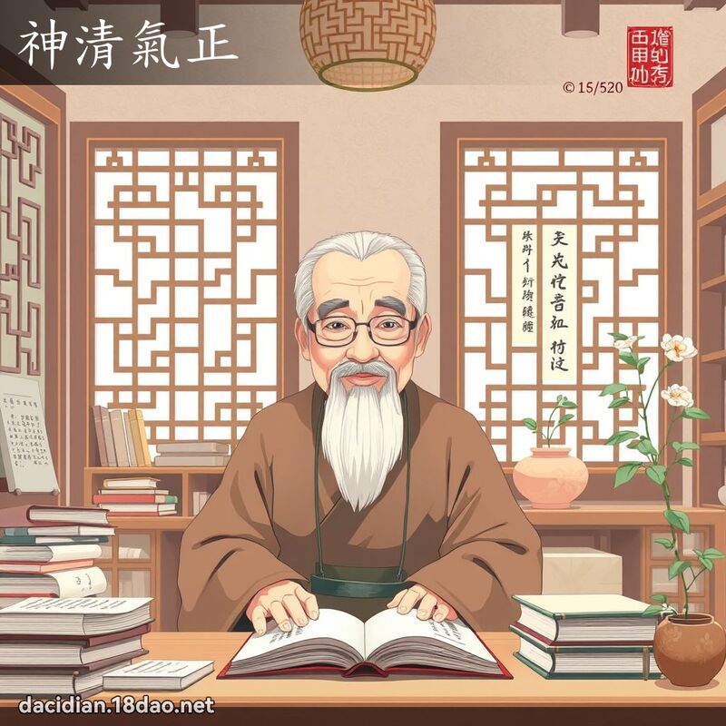 神清氣正 - 國語大辭典配圖