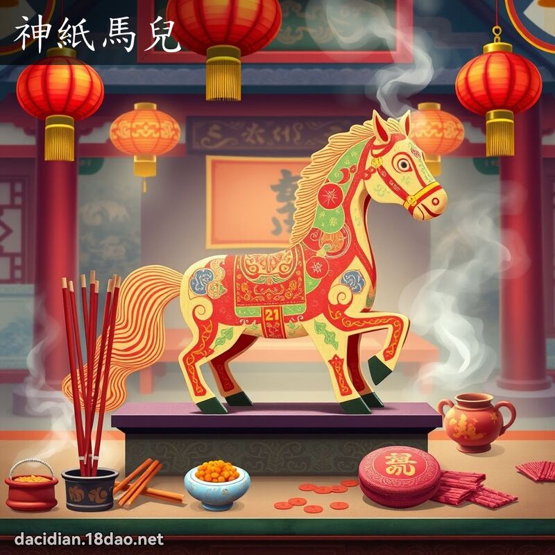 神紙馬兒 - 國語大辭典配圖
