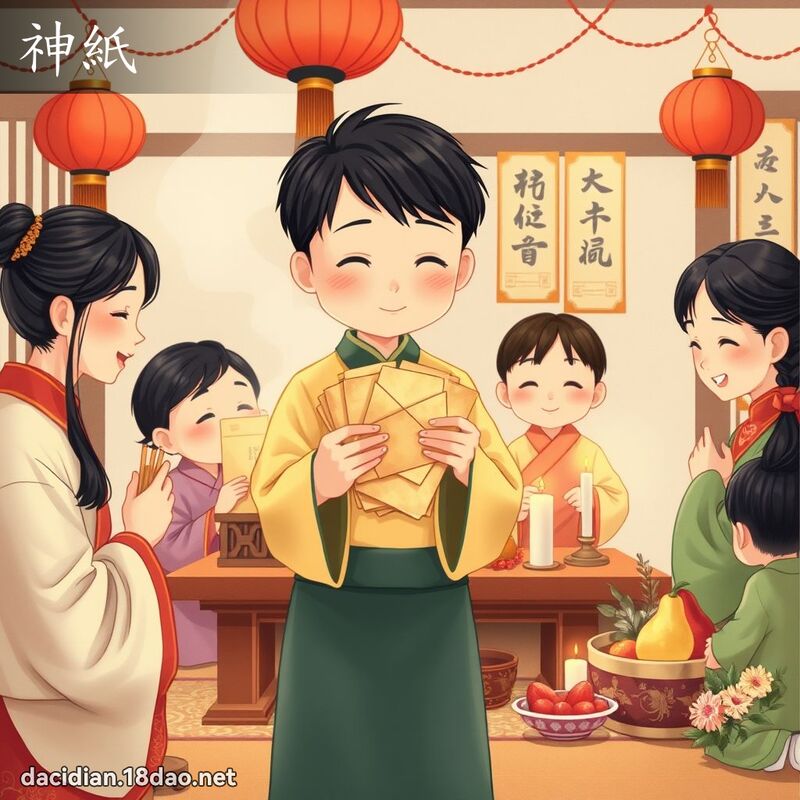 神紙 - 國語大辭典配圖