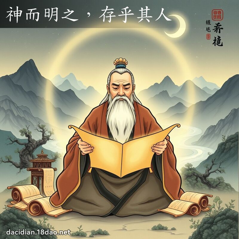 神而明之，存乎其人 - 國語大辭典配圖