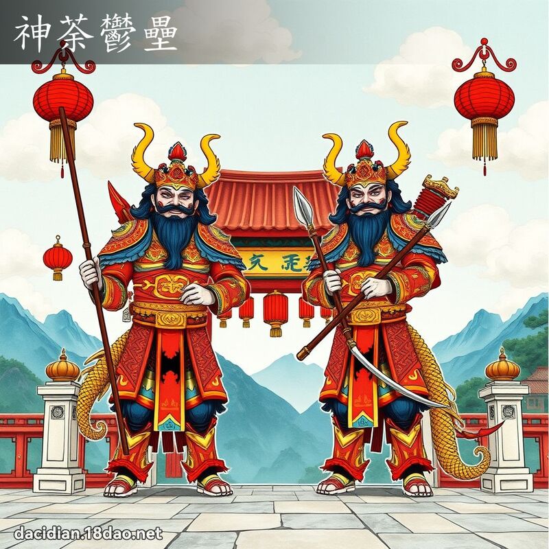 神荼鬱壘 - 國語大辭典配圖