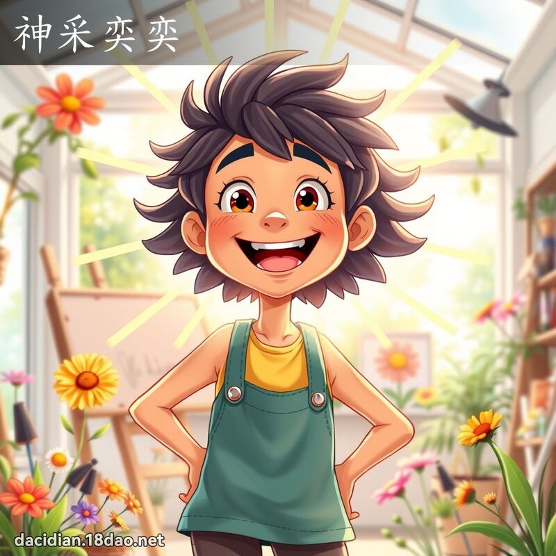 神采奕奕 - 国语大辞典配图