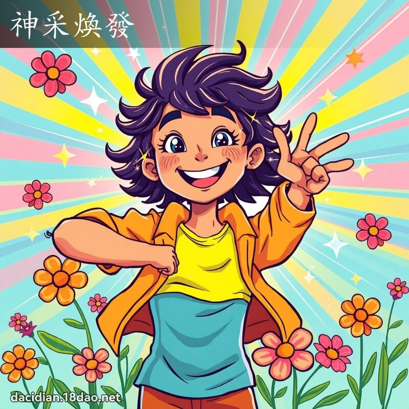 神采煥發 - 國語大辭典配圖