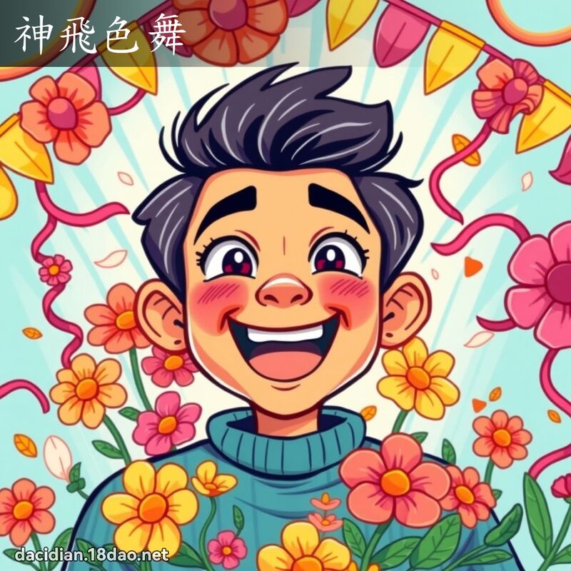 神飞色舞 - 国语大辞典配图