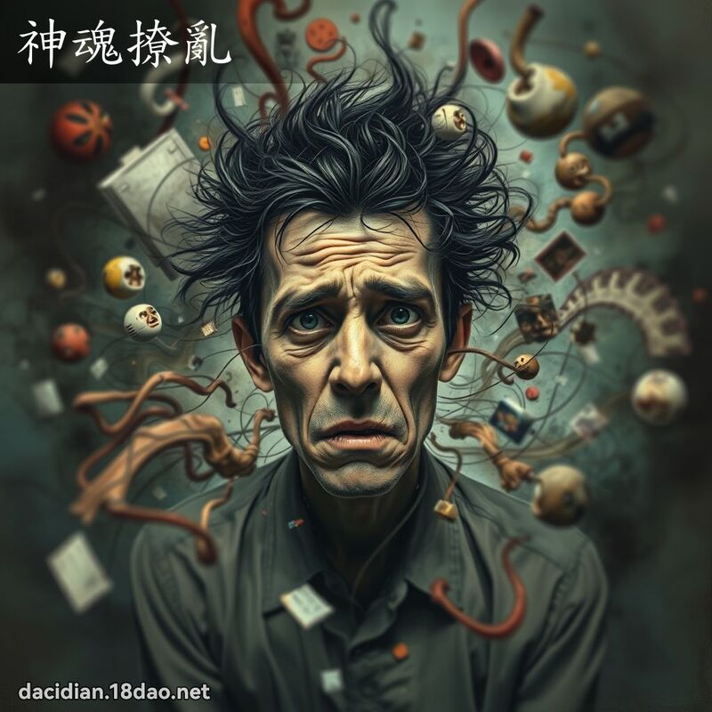 神魂撩亂 - 國語大辭典配圖