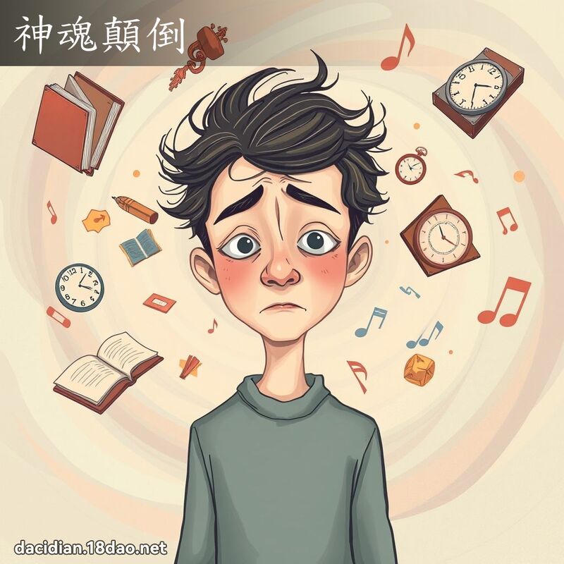 神魂顛倒 - 國語大辭典配圖