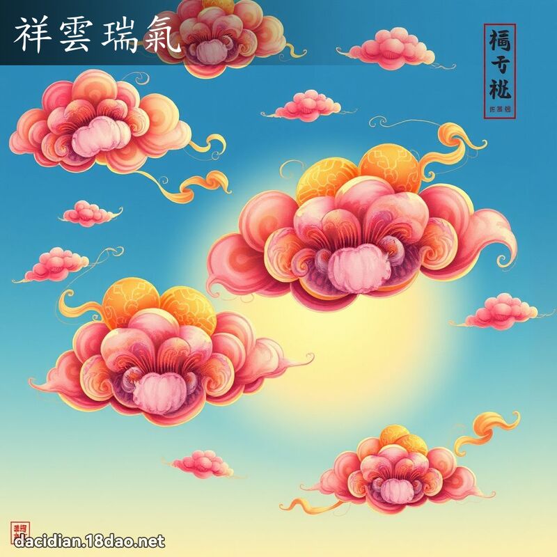 祥雲瑞氣 - 國語大辭典配圖