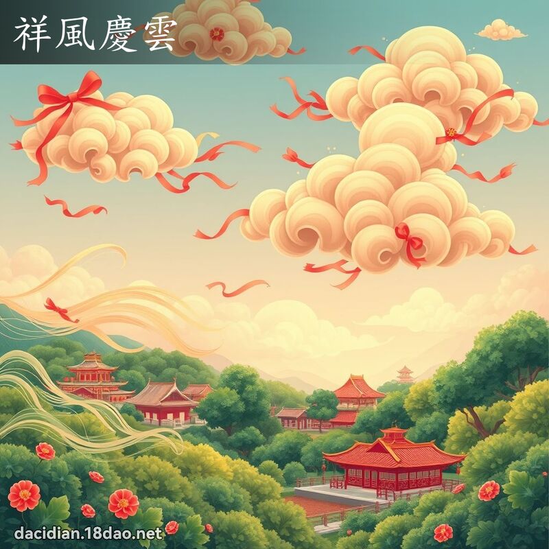 祥風慶雲 - 國語大辭典配圖