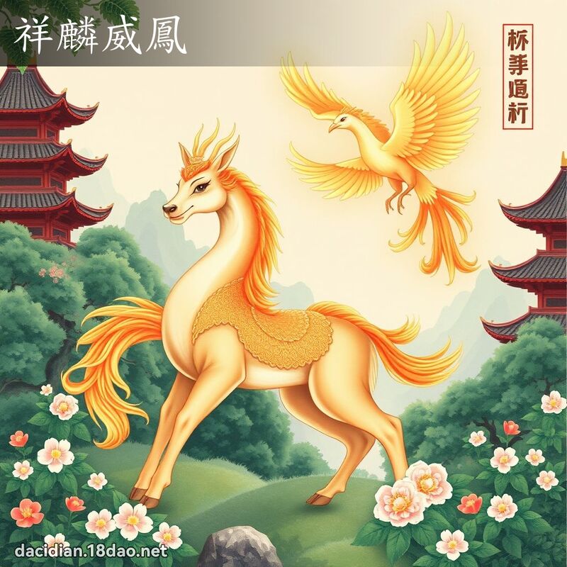 祥麟威鳳 - 國語大辭典配圖