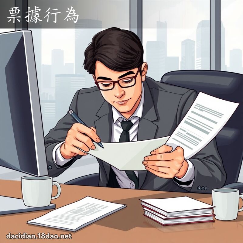 票据行为 - 国语大辞典配图