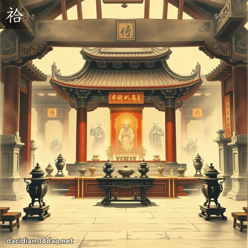 祫 - 国语大辞典配图