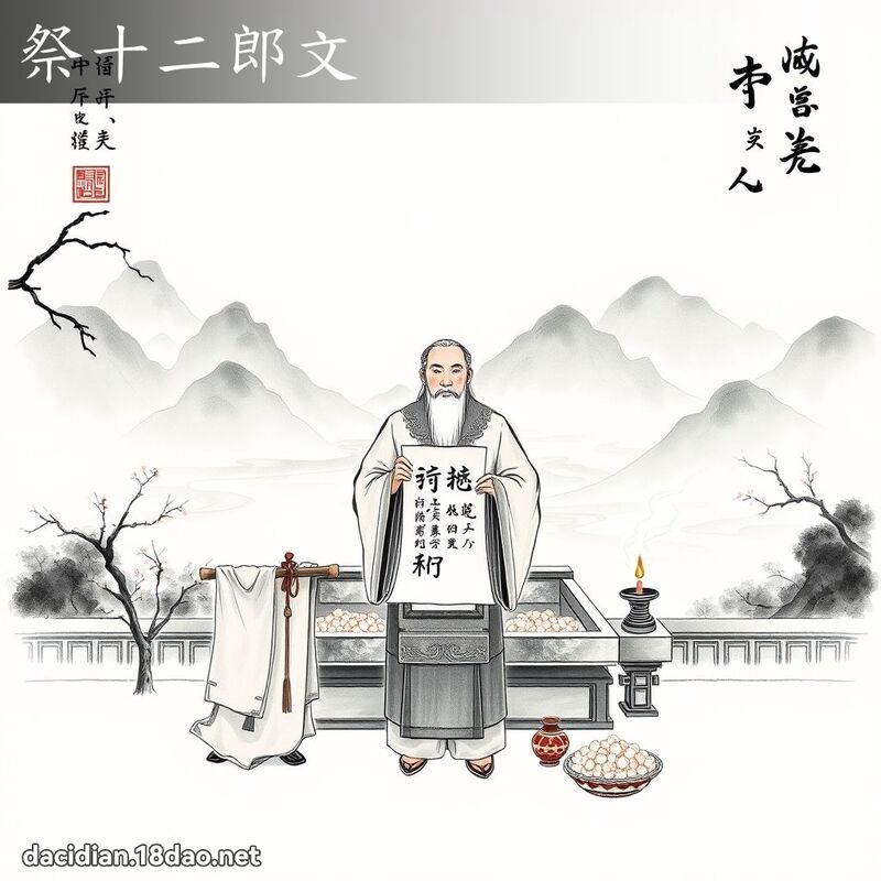 祭十二郎文 - 国语大辞典配图