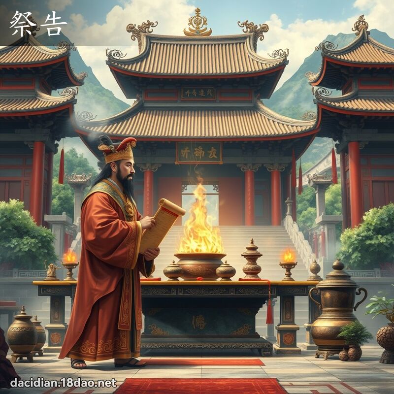 祭告 - 國語大辭典配圖