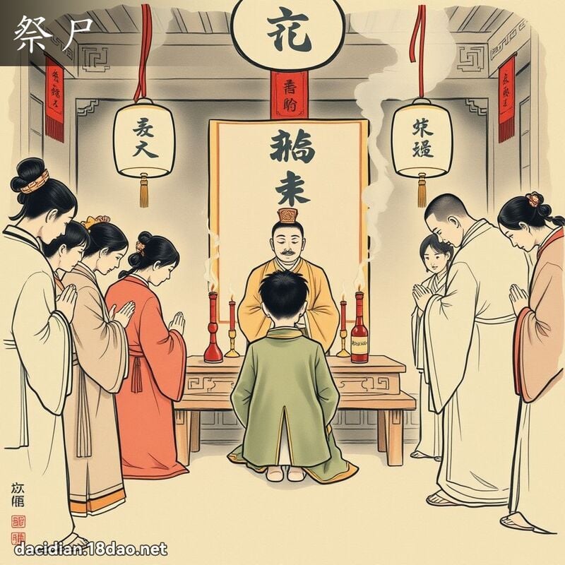 祭尸 - 国语大辞典配图
