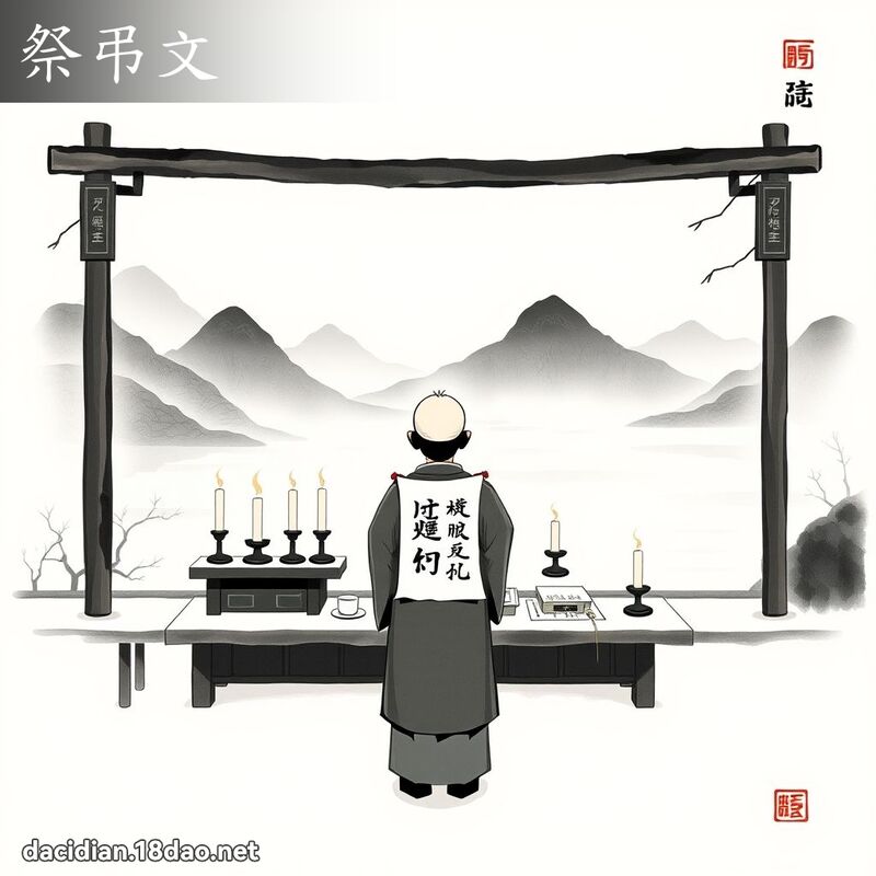 祭弔文 - 国语大辞典配图