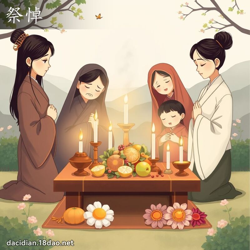 祭悼 - 国语大辞典配图