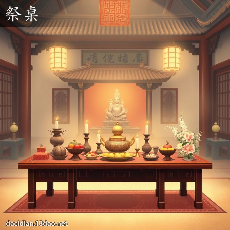 祭桌 - 國語大辭典配圖