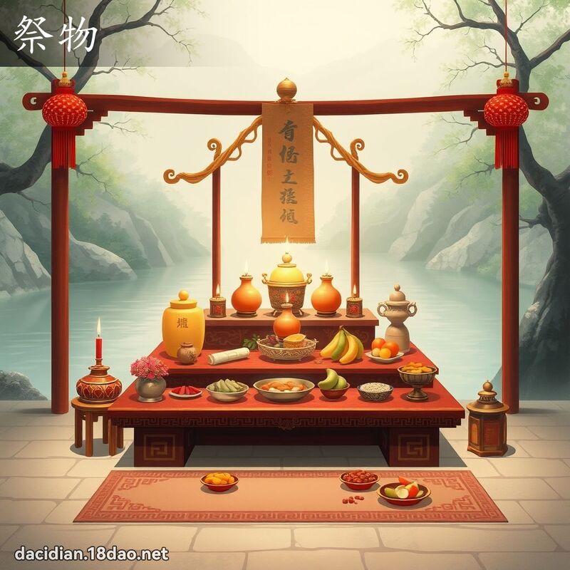 祭物 - 国语大辞典配图