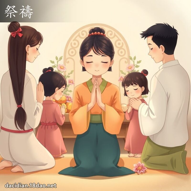 祭祷 - 国语大辞典配图