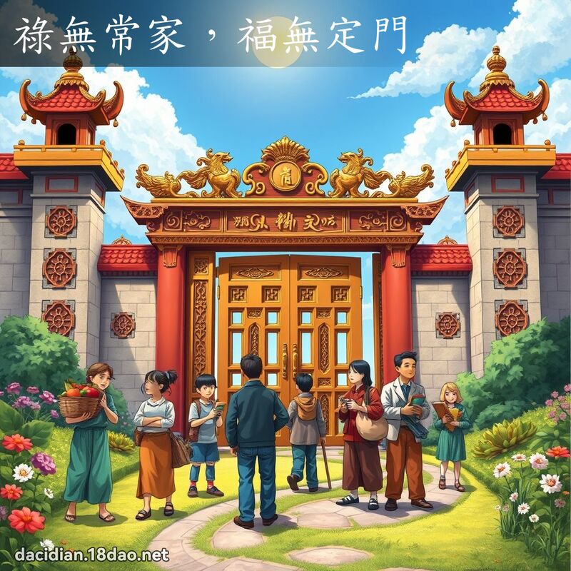 禄无常家，福无定门 - 国语大辞典配图