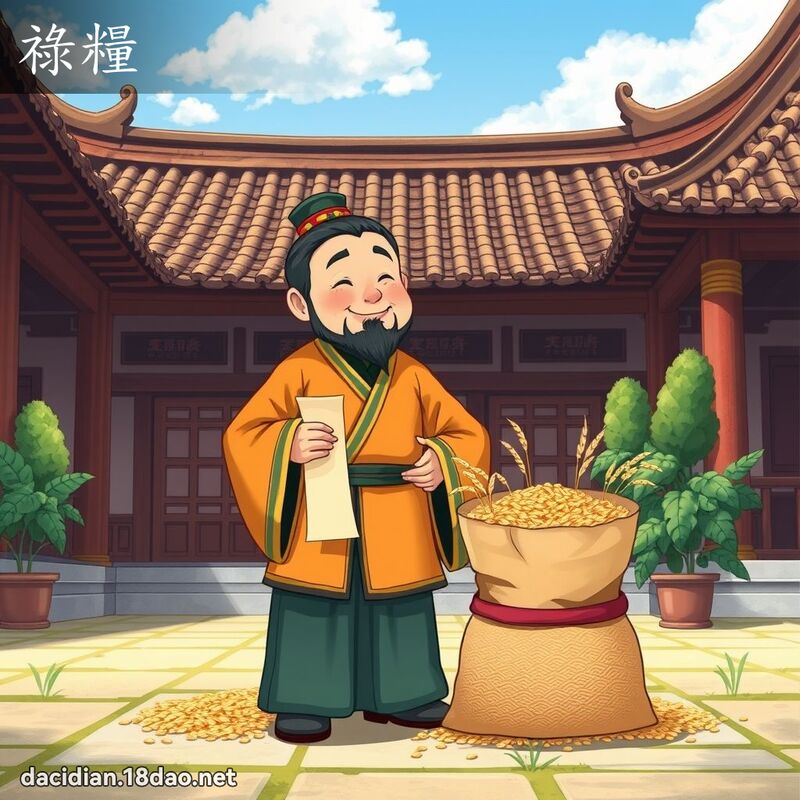 禄粮 - 国语大辞典配图