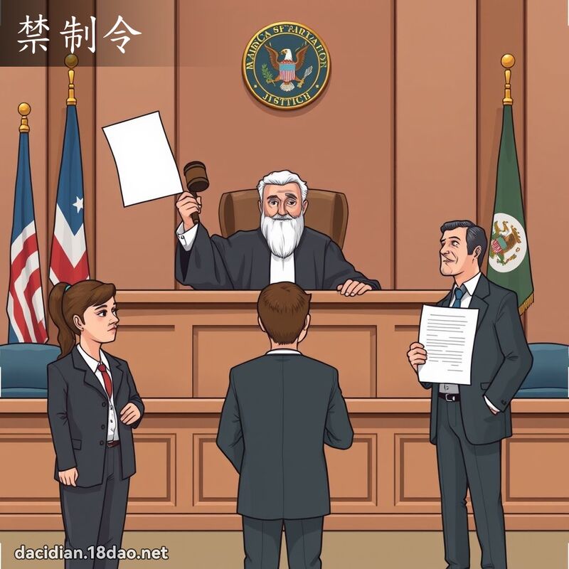 禁制令 - 国语大辞典配图