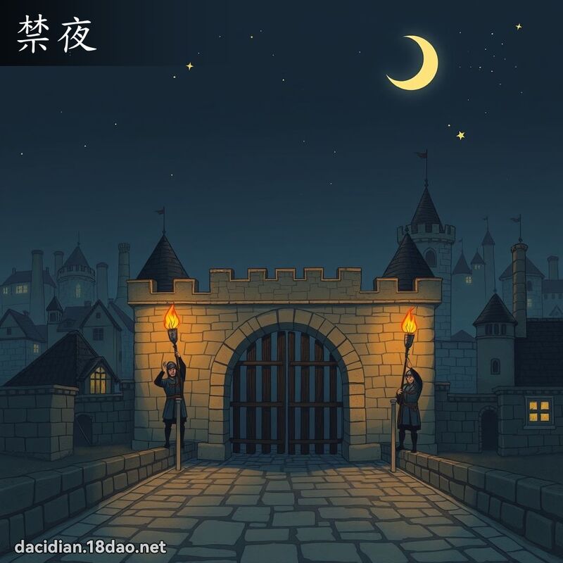 禁夜 - 国语大辞典配图