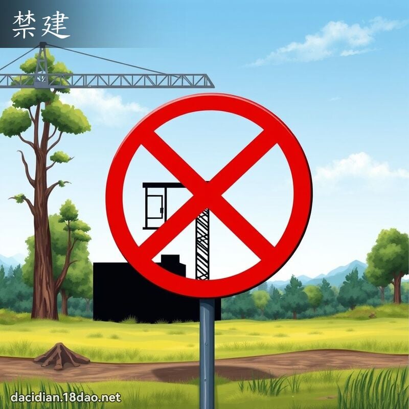 禁建 - 国语大辞典配图