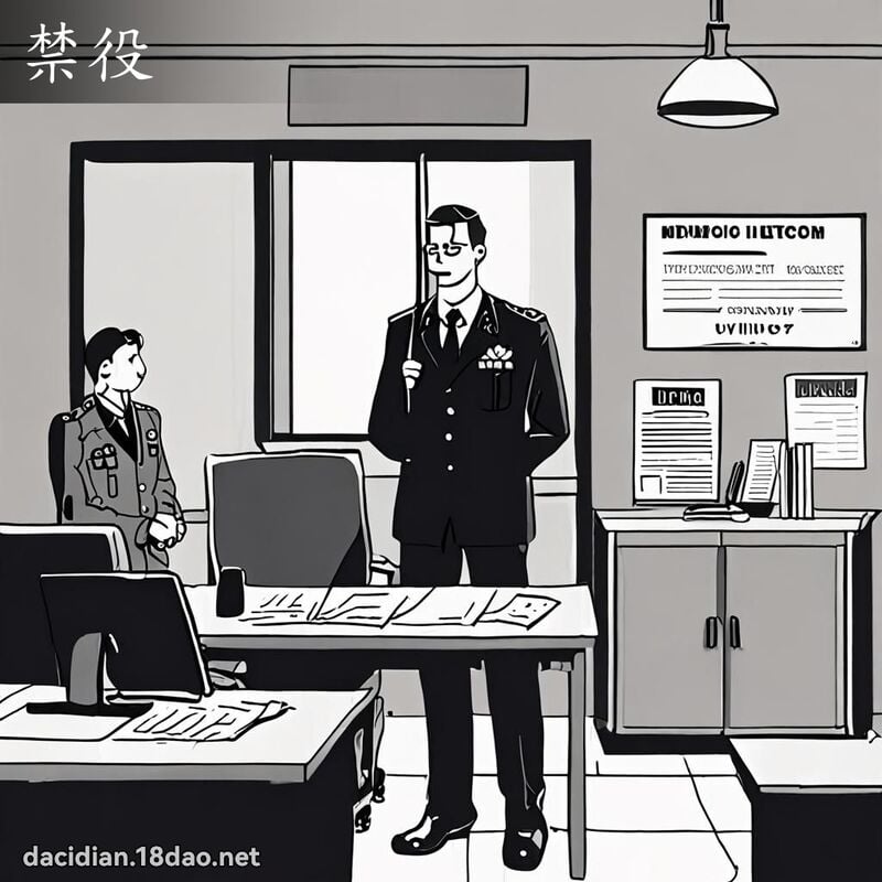 禁役 - 国语大辞典配图