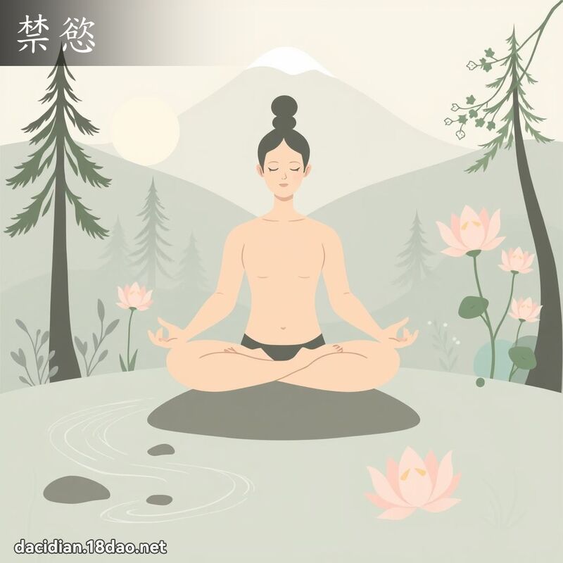 禁慾 - 國語大辭典配圖