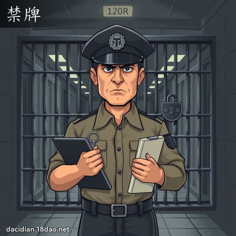 禁牌 - 国语大辞典配图